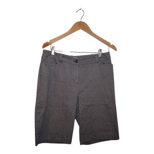 Women's Talbots Diamond Print Bermuda Shorts Size: 10